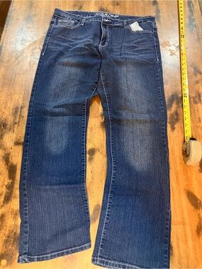 Dark Blue Flare Jeans - Women's Wide Leg Denim